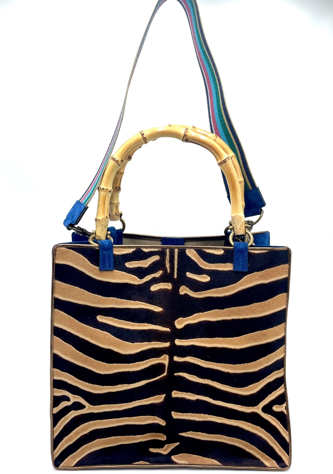 New York zebra and blue