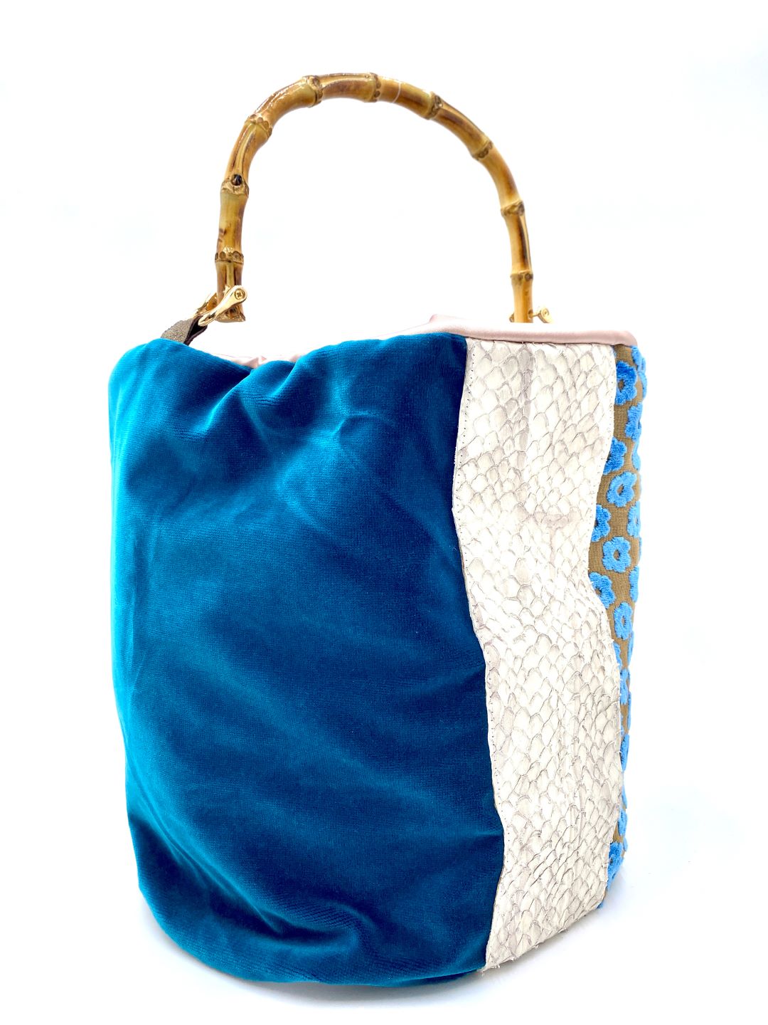 KAY turquoise and white